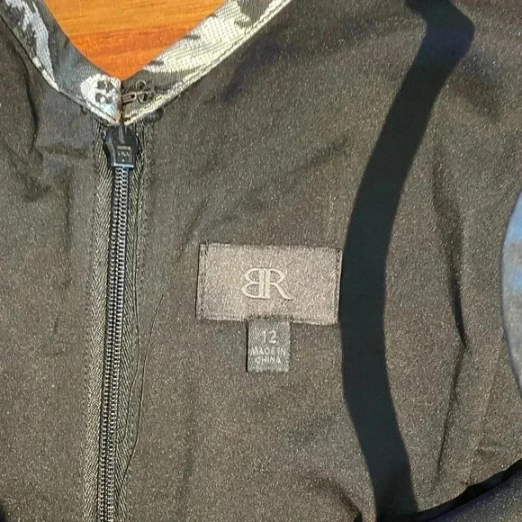 Banana Republic Monogram Floral Jacquard Fit-and-Flare Dress, size 12 - Picture 4 of 8